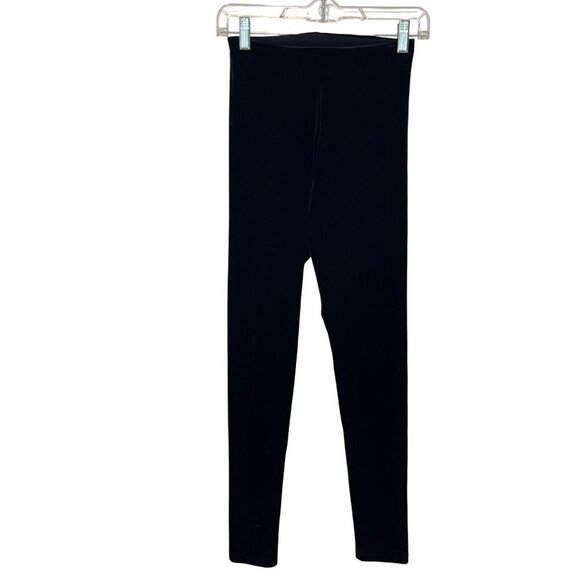 Commando Control Black Velvet High-Rise Leggings Size M - Picture 1 of 9